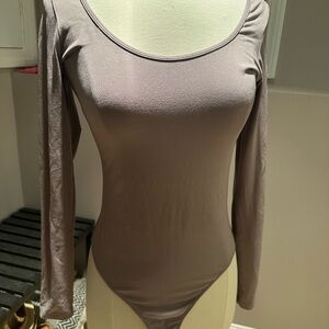 Hollister Mauve Long Sleeve Bodysuit